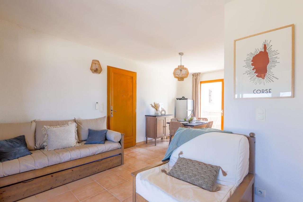 Capra Scorsa - Appt Vue Mer Et Piscine Partagee Belgodere  Luaran gambar